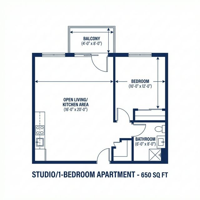 The Dream — Studio floor plan